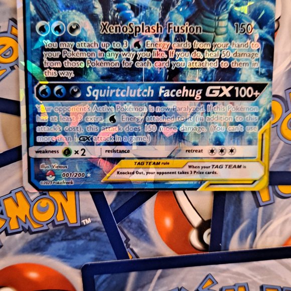 Squirtle And Xenomorph Tag Team Pokemon Card - Picture 6 of 7